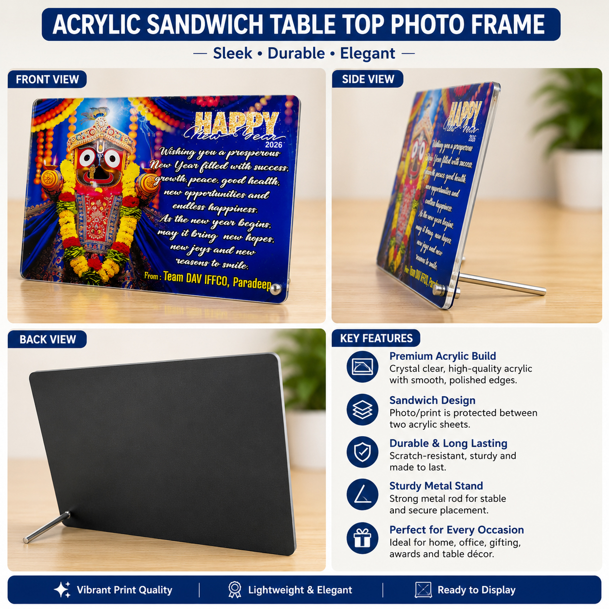 Acrylic Sandwich Photo Frame - Image 4